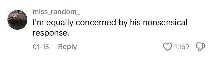 “Comment expressing concern about a CEO's nonsensical response, related to red flags in job interviews.”
