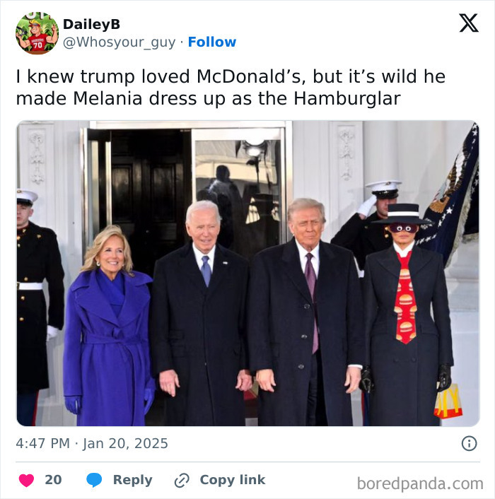 Melania Channeled Her Inner Hamburglar