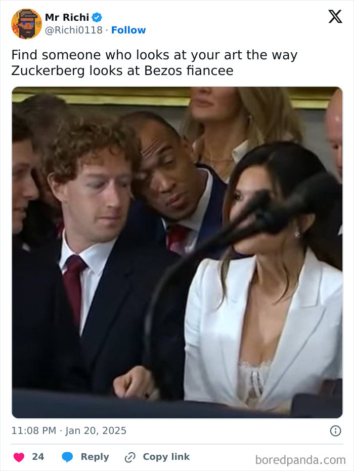 Was Mark Zuckerberg Caught Peeping At Lauren Sánchez’s Chest?