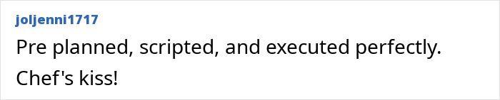 Comment praising a viral woman's act of "malicious compliance.