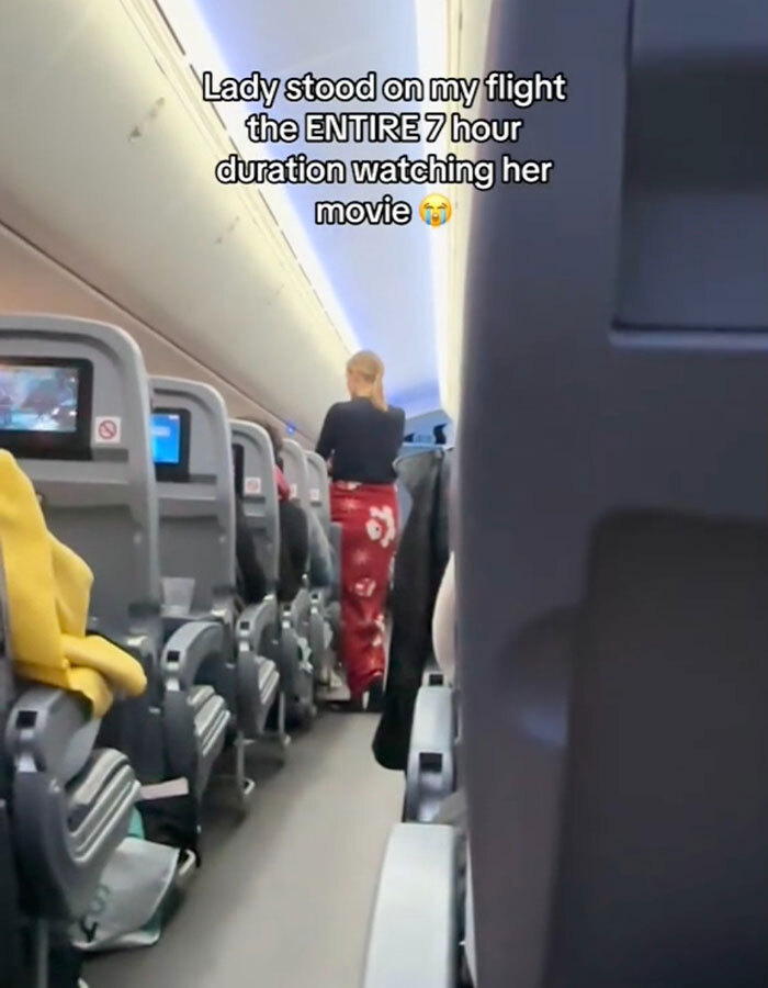 Passenger Sparks Heated Debate After Standing For Entire Seven-Hour Flight: “Health Queen”
