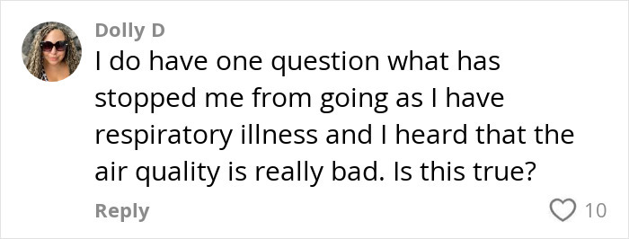 "Comment on respiratory concerns about air quality in China, related to misconceptions discussed by Chinese-Canadian.