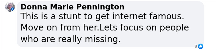 Comment questioning motives of a public figure’s return, focusing on real issues.