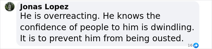 Comment on South Korea's president and martial law by Jonas Lopez.