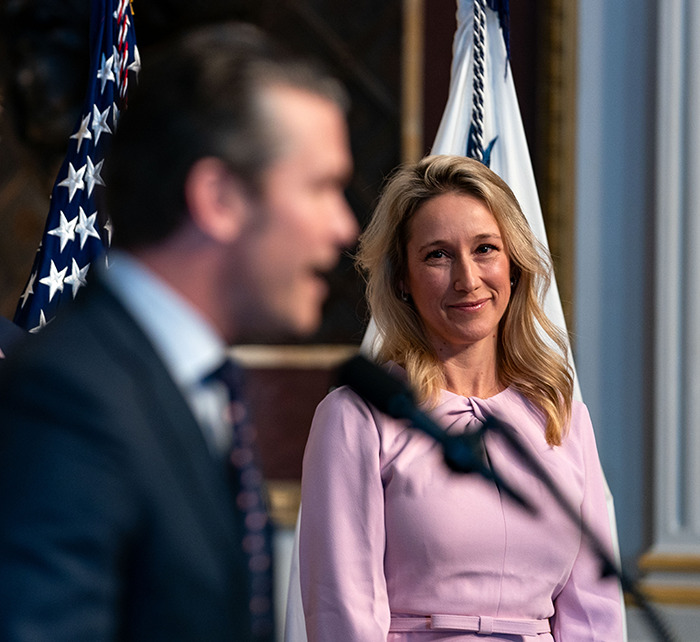 Pentagon Staffers Give Pete Hegseth’s ‘Hovering’ Wife Jennifer Rauchet A Secret Nickname