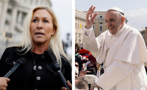 Marjorie Taylor Greene Slammed for “Evil Is Being Defeated” Remark After Pope’s Death