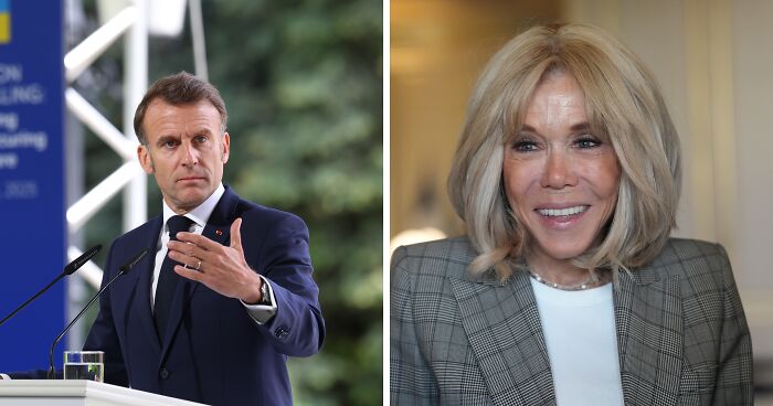 Bizarre Scene As Macron Is Hit By His Wife During ‘Argument’ On Plane