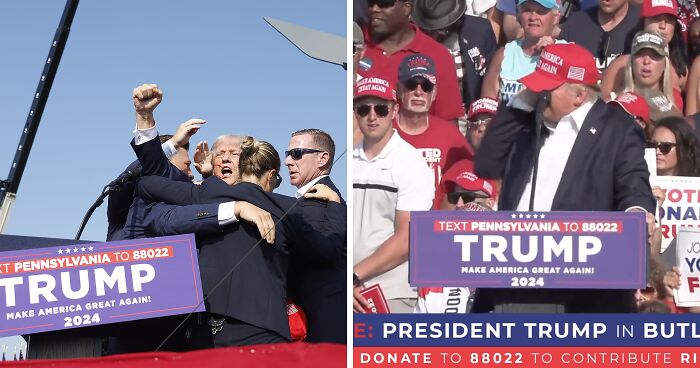 Never-Before-Seen Footage Of Trump Assassination Attempt Released