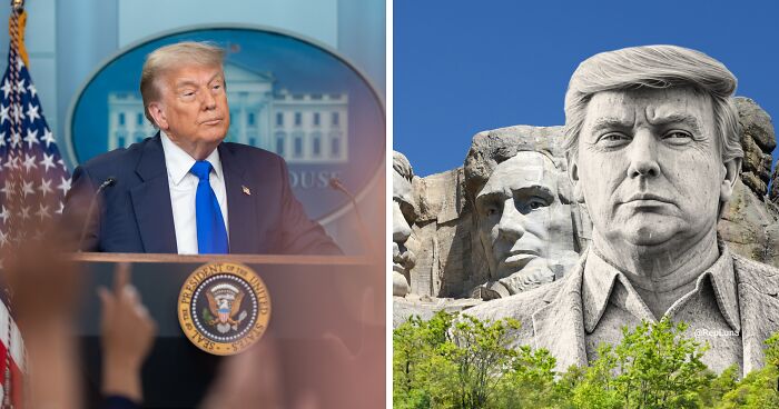 From The Trump Train To Mt Rushmore, These GOP Proposals Take Presidential Fandom To New Heights