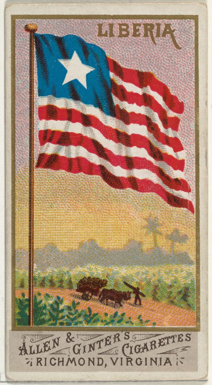 Liberian flag waving over farmland, symbolizing Trump’s comment on Liberian president’s English sparking backlash in Africa.