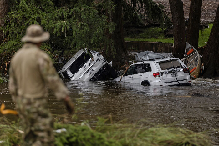 Trump Dodges Tough Question On Texas Flood Deaths By Claiming He “Couldn’t Hear” It