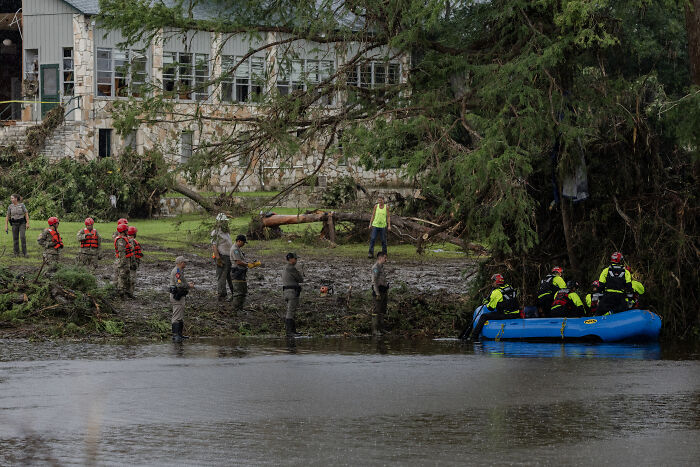 Trump Dodges Tough Question On Texas Flood Deaths By Claiming He “Couldn’t Hear” It